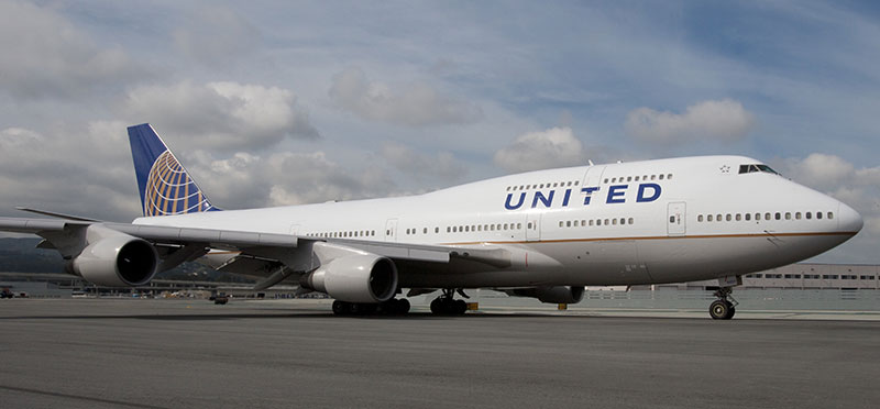 United Boeing 747