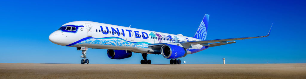 United Airlines Her Art Here California Livery