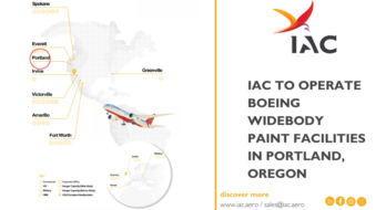 International Aerospace Coatings (IAC) awarded contract to operate Boeing widebody paint facilities in Portland, Oregon, expanding a long-standing business relationship. 2