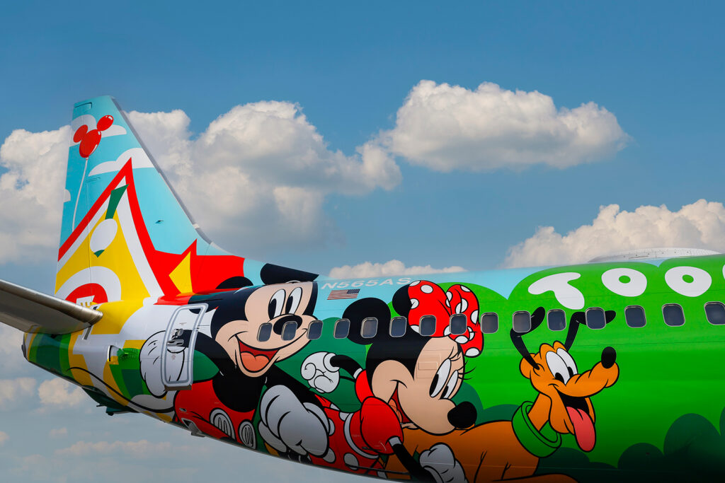 Alaska Airlines debuts new 'Mickey’s Toontown' 1