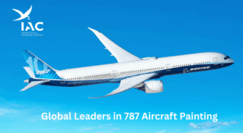 International Aerospace Coatings (IAC) experts in Boeing 787 aircraft paint events