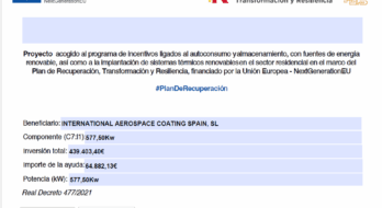 Photovoltaic solar installation at Teruel Airport supported by the Institute for Energy Diversification and Saving (IDAE)